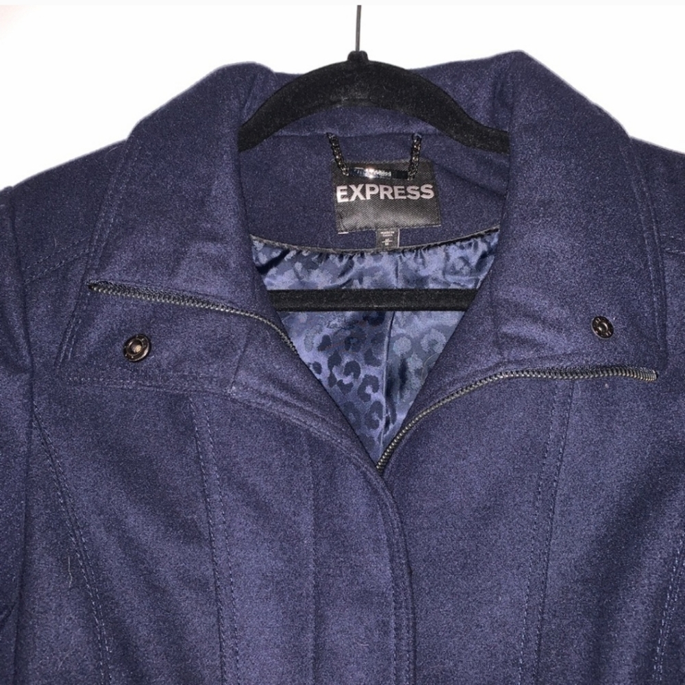 NAVY BLUE EXPRESS CROPPED JACKET XS